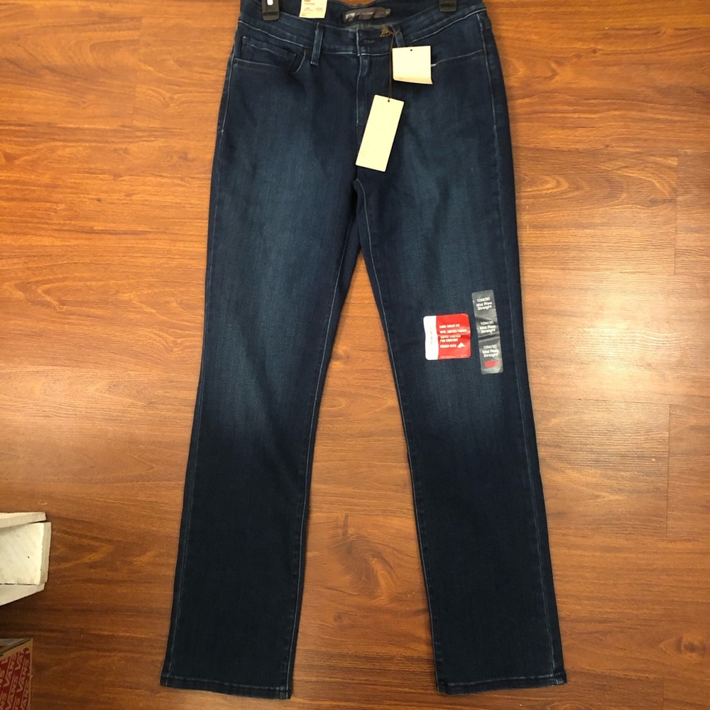 Blue denim jeans
